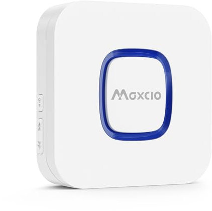 Maxcio Wassermelder WLAN Bausatz mit Gateway und Batterie, Smart Wassersensor für Keller und Küche, 110-dB-Alarm, App, SMS und Telefonbenachrichtigungen, 500 m Übertragungsreichweite 1 Pack
