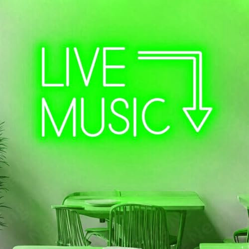 Live Music Neon Sign, Studio Lights, DJ Sign, LED Neon Sign, Recording Studio, Jamming Room, Music Neon Light, Bar Neon Sign