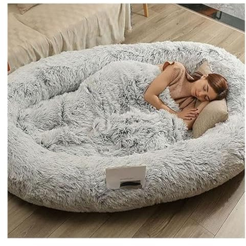 Orthopädisches hundebett,human dog bed for menschen,xxl hundebett for menschen,Riesiges Human Dog Bed for Menschen,Hundebett for Erwachsene und Haustiere(L*W*H:165*100*25CM/65*39*9IN)