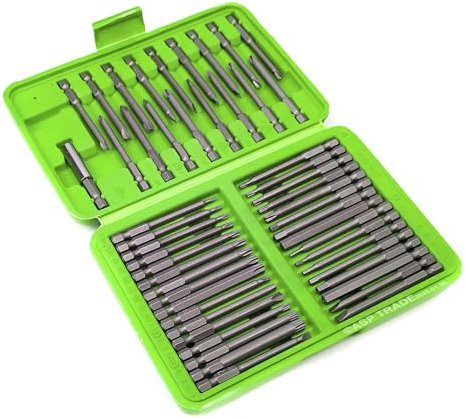 DSD TOOLS Screwdriver Bits Torx/PZ/PH/Flat Hex Spline Extra Long Security 50pc DS1214