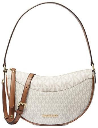 Michael Michael Kors Dover Medium Signature Logo Crossbody Bag, Vanille