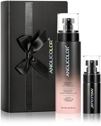 Anglicolor Spray Fijador Maquillaje Mate, Control Grasa, 190ml | Secado rápido 15s, fijación hasta 16H, niebla ultrafina, acabado mate natural para piel grasa y mixta.