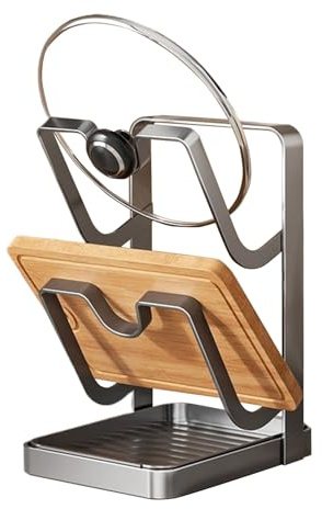 Support couvercle pot | Repose-cuillère | Support rangement pour couvercle casserole cuisine | Supports organisateur couvercles casseroles pendant la cuisson | Supports organisateur casseroles