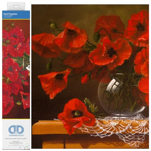 DIAMOND DOTZ Painting Kit: Red Poppies