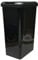 45 Litre Touch Top Kitchen Bin Rubbish Paper Waste Can Dustbin Rectangle Plastic (Black)