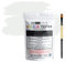 HQC Paint Wall and Ceilings Matt | Sample Colour Tester Pot with Brush | Quick Drying Quality Interior Paint | Contemporary Finish | Light Grey Colour 25ml