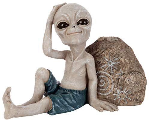 Design Toscano Surfer Dude Out-of-This-World Alien Statue