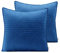 AmeliaHome 2 Kissenbezüge 45X45 cm blau himmelblau Kissenhüllen Set Ultrasonic Steppung Polyester Softa