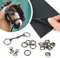 Hobby Horse Trense basteln: Materialet mit Kunstleder in schwarz (Anleitung separat erhältlich)