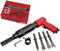 150Mm Air Hammer Drill Gun Plus 4 x 120mm Chisels & Rust Paint Removing Needle Descaler Attachment Tool kit