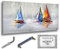 Monica Mirafiori I 100% HANDGEMALT I Gemälde Segelboote 140x70cm | Gemälde Handgemalt | Acrylgemälde | Sehr Großes Acrylbild I Moderne Kunst I Kunstbilder