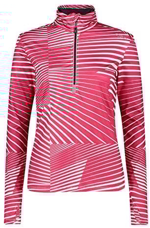 CMP - Damen-Trikot mit halbem Reißverschluss aus Stretch-Jersey, Fuchsie, XS