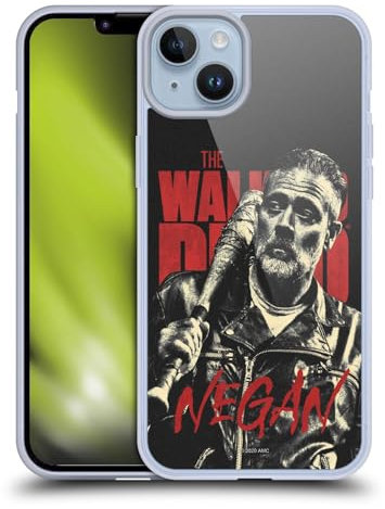 Head Case Designs Offizielle AMC The Walking Dead Negan Staffel 10 Darsteller Portraits Soft Gel Handyhülle Hülle kompatibel mit Apple iPhone 14 Plus