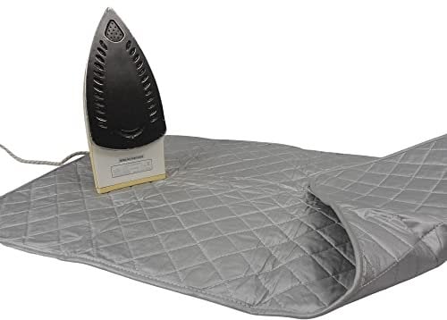 HEALUA Quilted Magnetic Ironing Mat Iron Anywhere Portable Ironing Pad Ironing Board Alternative Cover - Travel Iron Mat