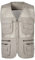 Yukirtiq Herren Sommerweste mit Vielen Taschen Anglerweste Netzweste Ärmellos Jacke Leichteweste Arbeitsweste Atmungsaktiv Jagd Wandern Safari Weste, Beige, 4XL