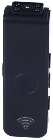 Kleine Tragbare WiFi Kamera, 1080P HD Kabelloser Backclip Sound Videorecorder mit 130 Grad Weitwinkelobjektiv, Tragbare NachtsichtMini Körperkamera für Strafverfolgungssportarten