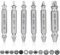 Oruola 6 Stück Schraubenausdreher Set,Beschädigte Schraube Entferner Extraktor Set,Hergestellt aus HSS 4341,Härtegrad 62-63 HRC,Ausdreher Sets zum Entfernen von Leicht Beschädigten Schrauben Silber