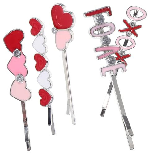 FOYTOKI Lot De 5 Petites Épingles À Cheveux Mignonnes Pour La Saint-valentin Accessoires Pour Cheveux Pour Femmes