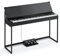 Donner OURA S300 Digitalpiano mit 88-Tasten schwergewichtetem Keyboard für Fortgeschrittene, Elektropiano mit Graded Hammer Tastenfeld, Bluetooth, 2 * 15W, Halbpedal, 256-Polyphonie, Schwarz
