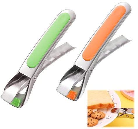 2Pcs Hot Plate Gripper, Heat-Resistant Silicone Tongs, Anti Scald Bowl Holder Clip, Air Fryer Tongs, Anti Scald Bowl Grippers Compatible with Instant Pot, Microwave Moving Heat Plates or Bowls