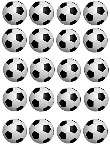 Fussball 20 Muffinaufleger, Tortenaufleger,Geburtstag,Tortendeko,