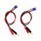 OliYin 2 stücke EC2 Stecker auf 4mm Bananenstecker Stecker Adapter ladekabel führen Test führt 16awg 11,8 Zoll für rc lipo Batterie (Packung 2)