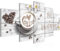 Runa Art - Bilder Küche Kaffee 200 x 100 cm 5 Teilig XXL Wanddekoration Design Weiss 020651c