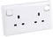 SE Limited 13A White Polycarbonate Socket Converter 1 Gang to 2 Gang
