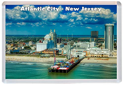 BBSM1004 Atlantic City - New Jersey - USA - Jumbo Fridge Magnet/Magnets