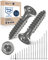 Vite a testa svasata TORX V2A in acciaio inossidabile 6-mm di spessore - Lunghezza della vite di 30-mm - 25 pezzi - Filettatura parziale di 20-mm Vite per legno 6x30