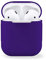 MyGadget Silikon Hülle kompatibel mit Apple AirPods 1 & 2 Generation- Schutzhülle [Qi kompatibel] Etui Soft Silikonhülle Case Tasche in Lila