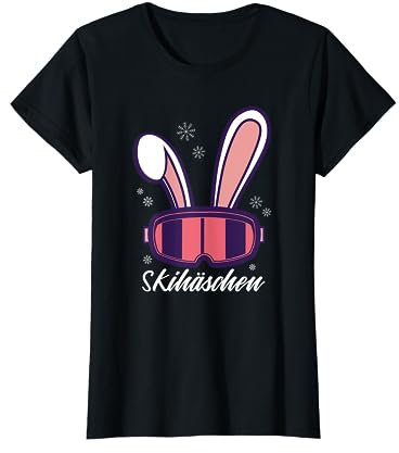 Skihaserl Apres Ski Skihäschen T-Shirt