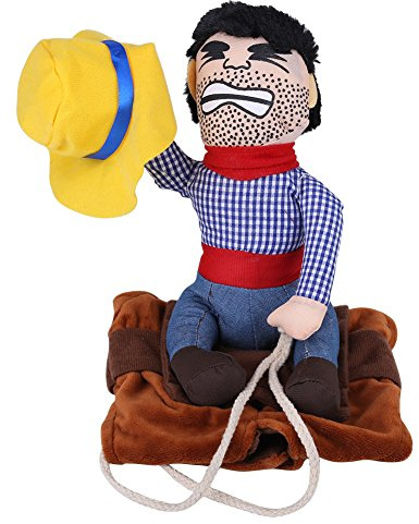 Hundekostüm Cowboy Reiter Hundekostüm Lustiger Ritter Reitkleidung Cosplay Bekleidung für Hunde (4 Größen)(XL)