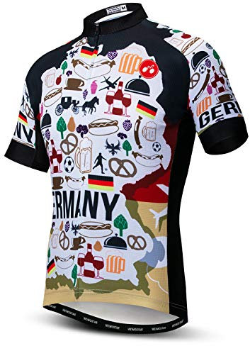 Herren Radtrikot Tops Shirt Outdoor Mountainbike Kleidung Deutschland L
