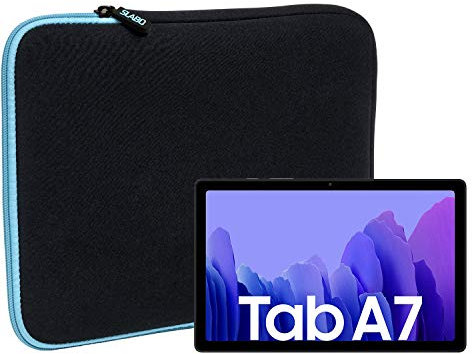 Slabo Funda Universal para Samsung Galaxy Tab A7 (2020) Funda Protectora de Neopreno - Turquesa/Negro