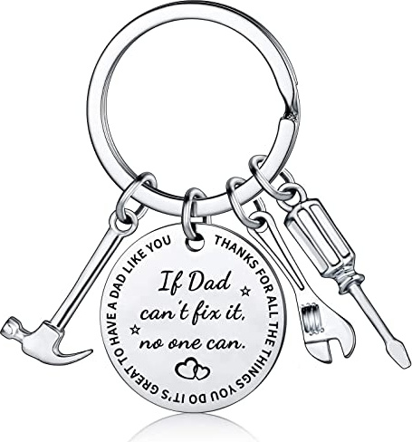 JMIMO Dad Keyring Gifts Dad Birthday Gift from Daughter Son Fathers Day Gift for Daddy Father