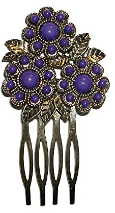 Peignoir de flamme inconnu en forme de trois fleurs. - Violet - Taille Unique
