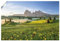 ARTland Wanddeko Poster & Kunstdrucke Wandposter 90x60 cm Querformat Landschaftsbilder Berge Alpen Frühling Alm Südtirol Italien U1XT