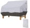 Donken Gartenbank Abdeckung 4 Sitzer, Bank Schutzhülle Winddicht Abdeckplane Oxford Abdeckhaube UV-Beständiges Sitzbankhülle für Bank Gartenmöbel Gartensofa (Schwarzgrau, 224 x 83 x 84 cm)