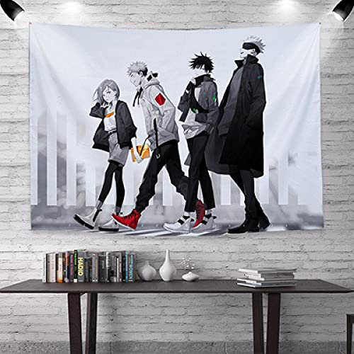 Japanischer Anime Jujutsu Kaisen Hängendes Tuch Schlafzimmer Raumdekoration Wandtuch Tapisserie Schlafsaal Nacht Hintergrund Tuch