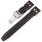 EEOM 20mm 21mm 22mm Calf Leder Armband geeignet für Iwc markieren DER KLEINE Prinz Groß Spitfire Timezone Watch Zubehör schwarz (Color : Brown White, Size : 21mm)