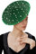 Coucoland BABEYOND Flache Fascinator-Hüte für Frauen – Eleganter Damen-Fascinator für Teeparty, Beerdigung, Kirche, Untertasse, Grün-Perle, Einheitsgröße