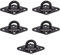 5 Stück Edelstahl Augplatte Pad Öse Platte Haken, Heavy Duty Wandmontage Ring Haken, Decke Pad Öse Platte U Haken für Decke Kronleuchter Decke Fans Decke Sandsäcke Hanging Swings(5mm)