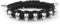 Philipp Plein Herren Armband Textil Edelstahl Silber 3D Skull PJ8AA18BU