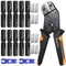 Crimping Plier Solar Plug Set, Preciva Crimper Pliers with 10pcs Panel Cable Connector + 2 Wrenches, Solar Plug Crimp Toolkit for 2.5-6.0mm²
