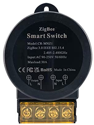 COLOROCK 30A Hochleistungsschalter Smart ZigBee Funkschalter, Kabelloser Schalter Arbeitet mit Amazon Alexa und Google Home, Timing-Funktion