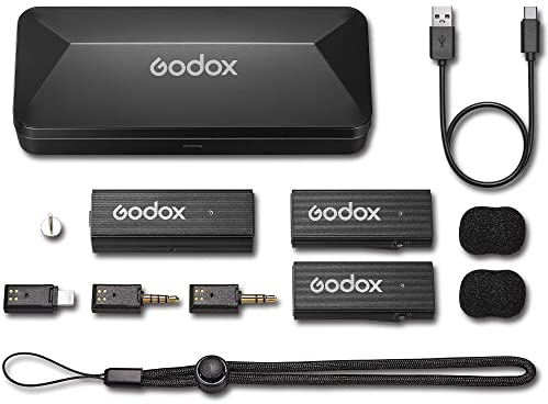 Godox 2,4 GHz Funkmikrofonsystem schwarz für alle Geräte