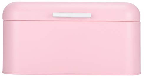 Panera Para Cocina, Organizador De Contenedores De Pan De Hierro Rosa De 12 x 7.9 X 5.9 , Caja De Almacenamiento De Cocina Para El Hogar Retro, Contenedor De Almacenamiento De Alimentos Secos