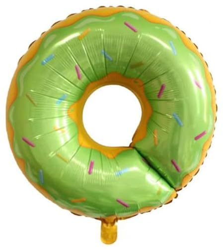 Folienballon Donut, Grün, 69 cm