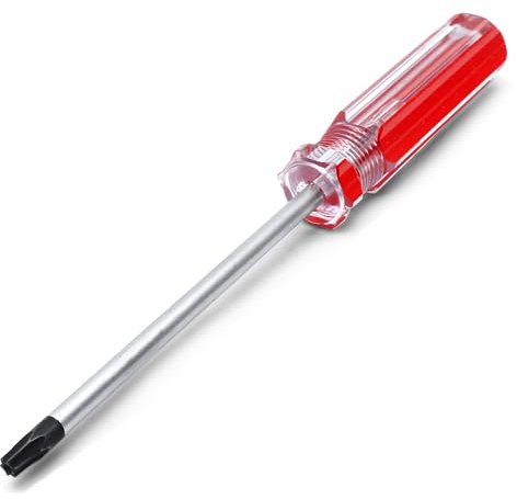 Luomorgo 1 x T25-Torx-Schraubendreher, T25 x 100 mm, magnetischer Spitzen-Schraubendreher mit isoliertem PVC-Griff, Sicherheits-Torx-Schraubendreher für die Reparatur von Geräten, Geräten